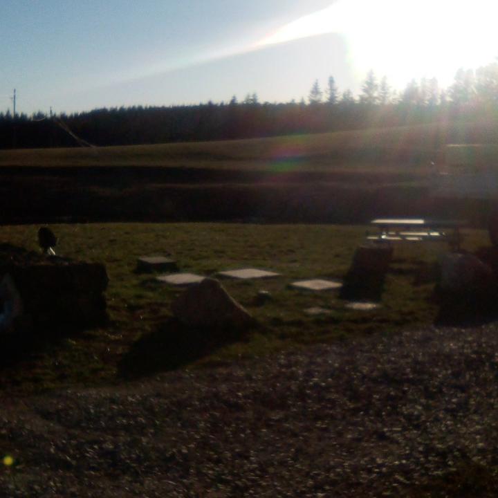 Magnifique coucher de soleil vu du jardin