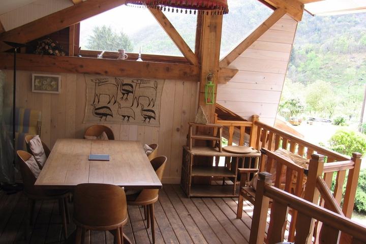 Gîte à la Lisière - La terrasse