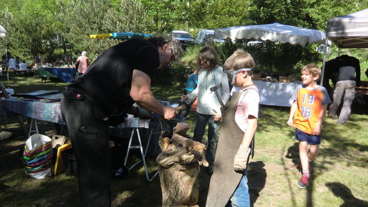 fête des moulins :  le forgeron