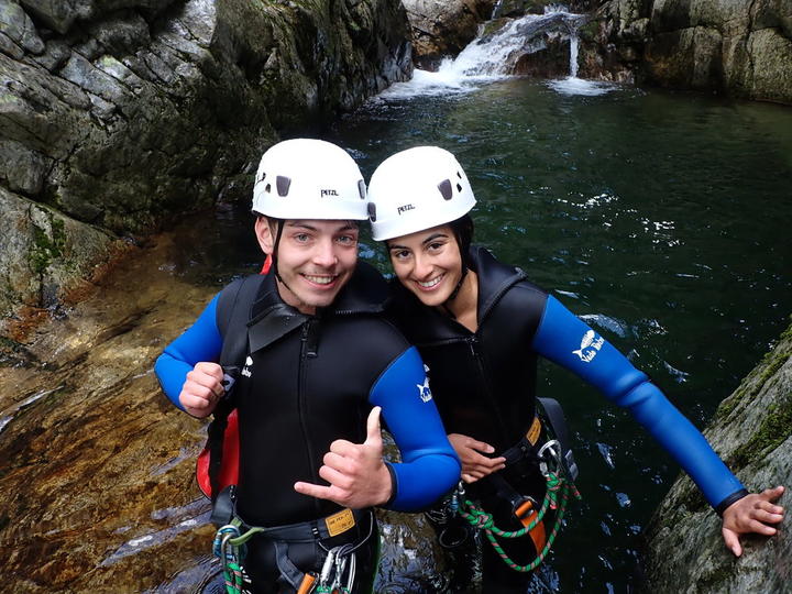 Riviere sauvage, avec Sauts parfait pour une session canyoning