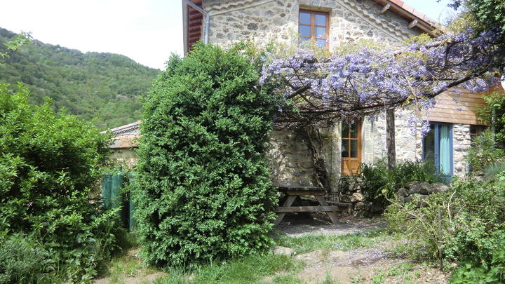 terrasse sud du gite