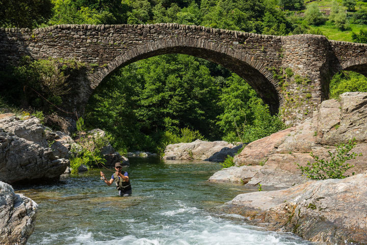 Pêche à la mouche dans la Drobie Pont du Rouge