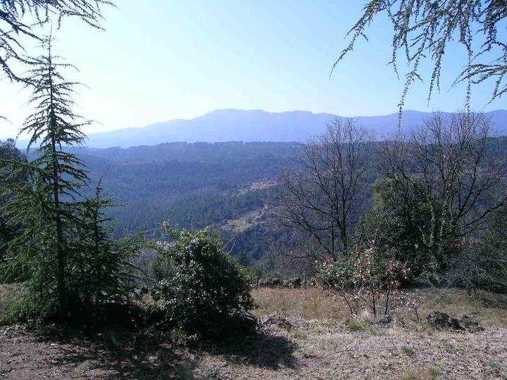 Vue sur les monts d'Ardèche