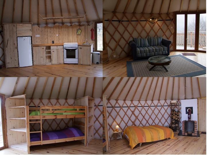 Mayres- Ferme du Chey- montage photos yourte 2 Mayres- Ferme du Chey- montage photos yourte 2
