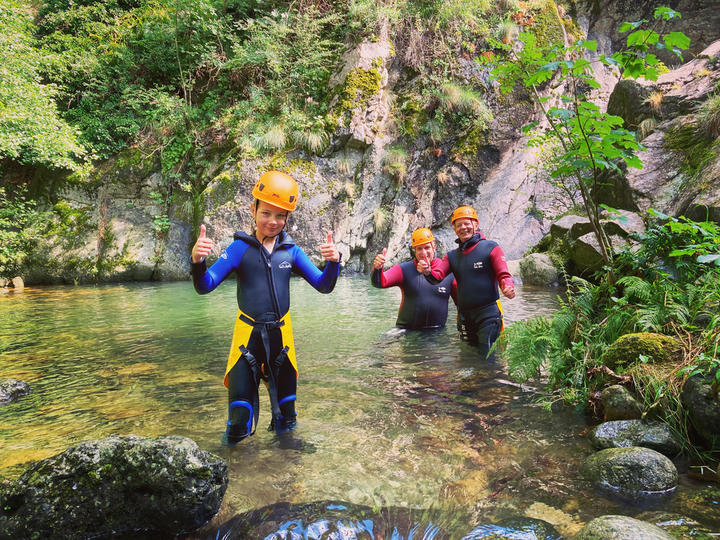 Ardèche canyon famille