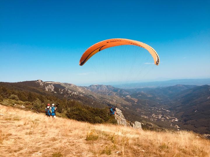 Parapente depuis le col de Meyrand