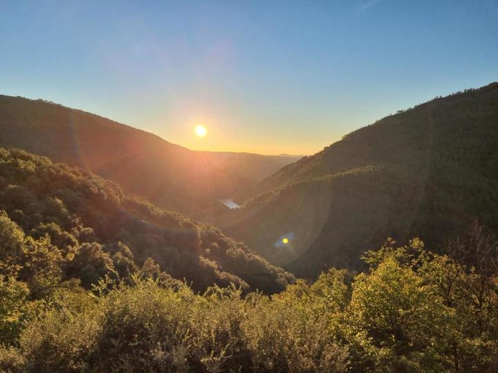 La vue panoramique, à partir de la terrasse.