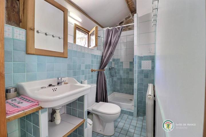 La salle d'eau au rez-de-chaussée