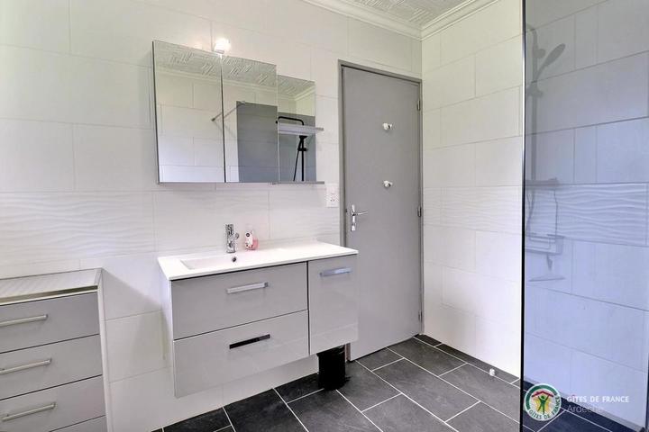 Salle d'eau avec douche à l'italienne