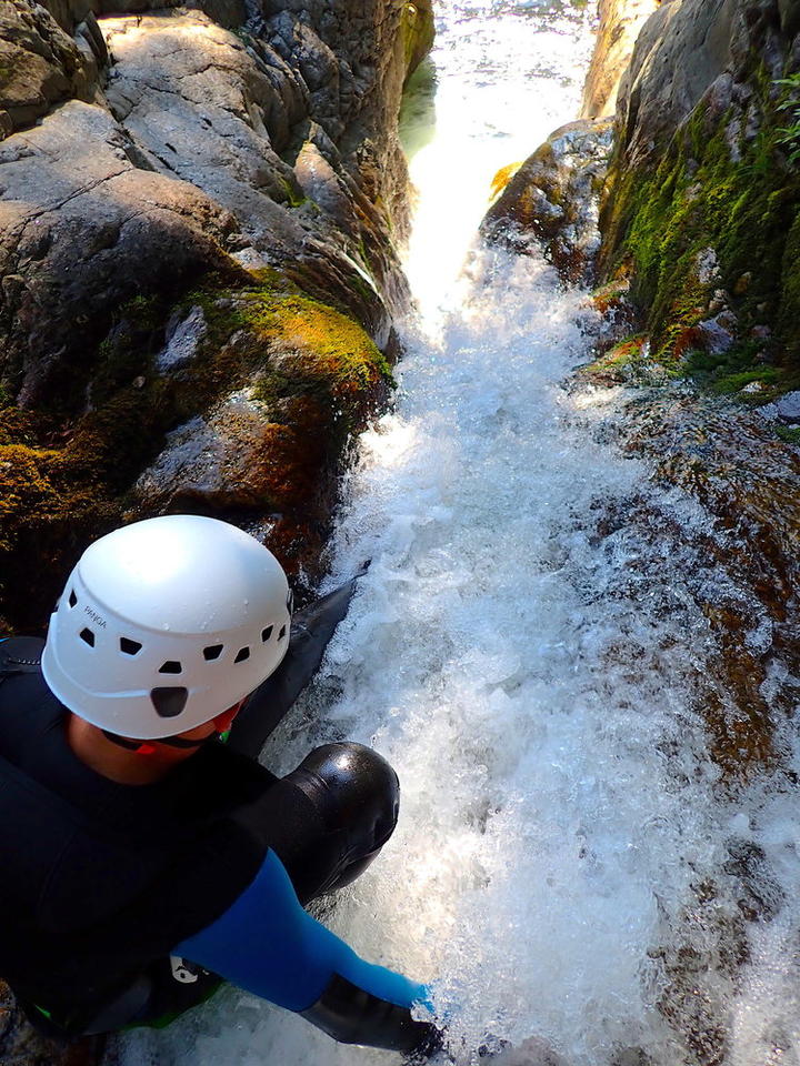 Les plus beau toboggans de canyoning de l'Ardèche
