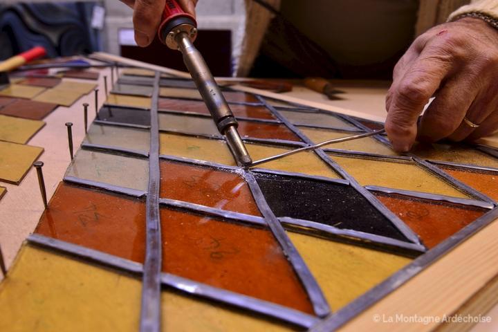 Hubert-Marie Piteux (Vitrailliste) - Borée, le 8 décembre 2014.